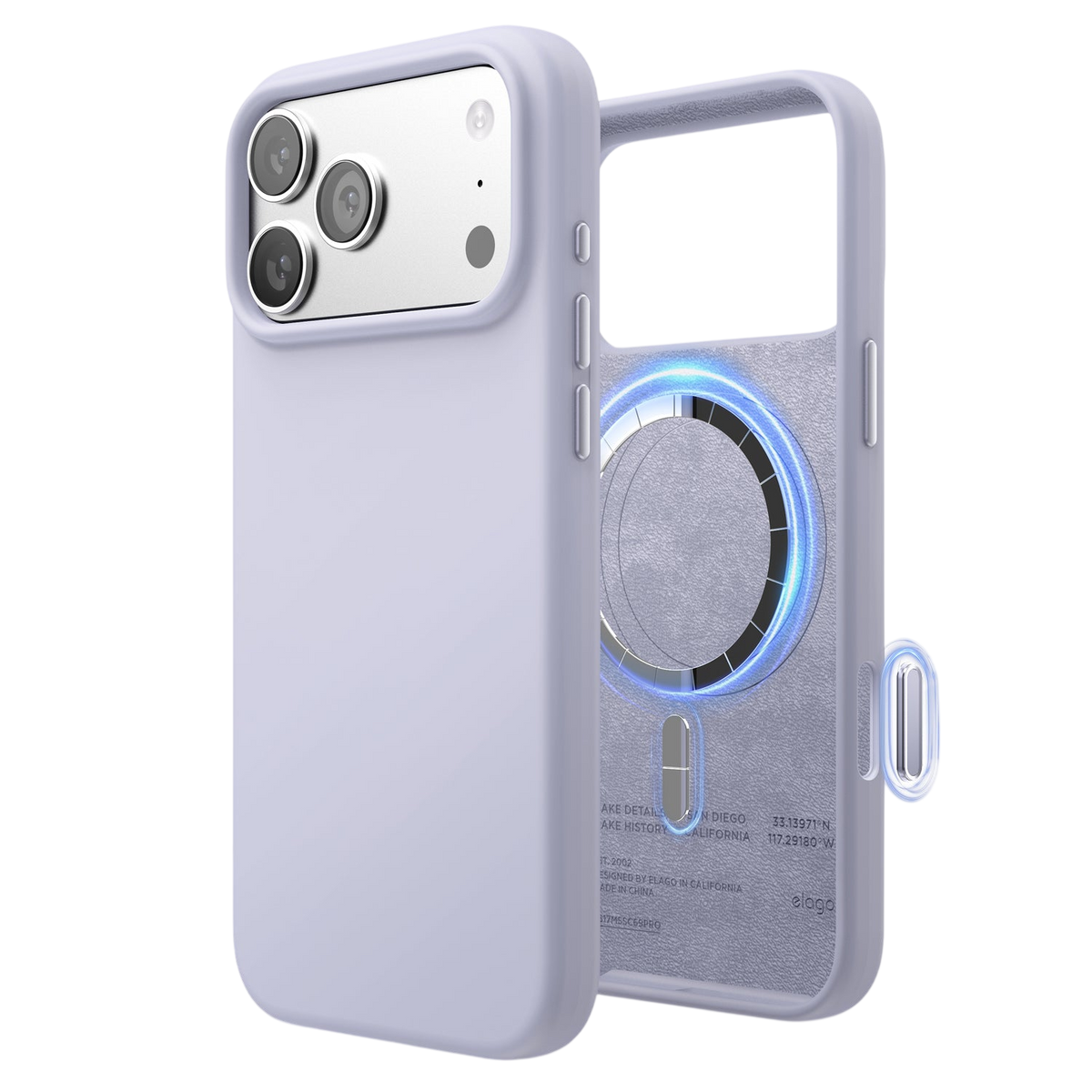 Elago Mag Silicone Case for iPhone 17 Pro Max / iPhone 18 Pro Max - Purple 