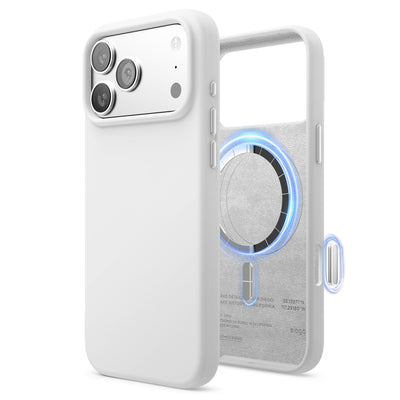 Elago Mag Silicone Case for iPhone 17 Pro Max / iPhone 18 Pro Max - White 
