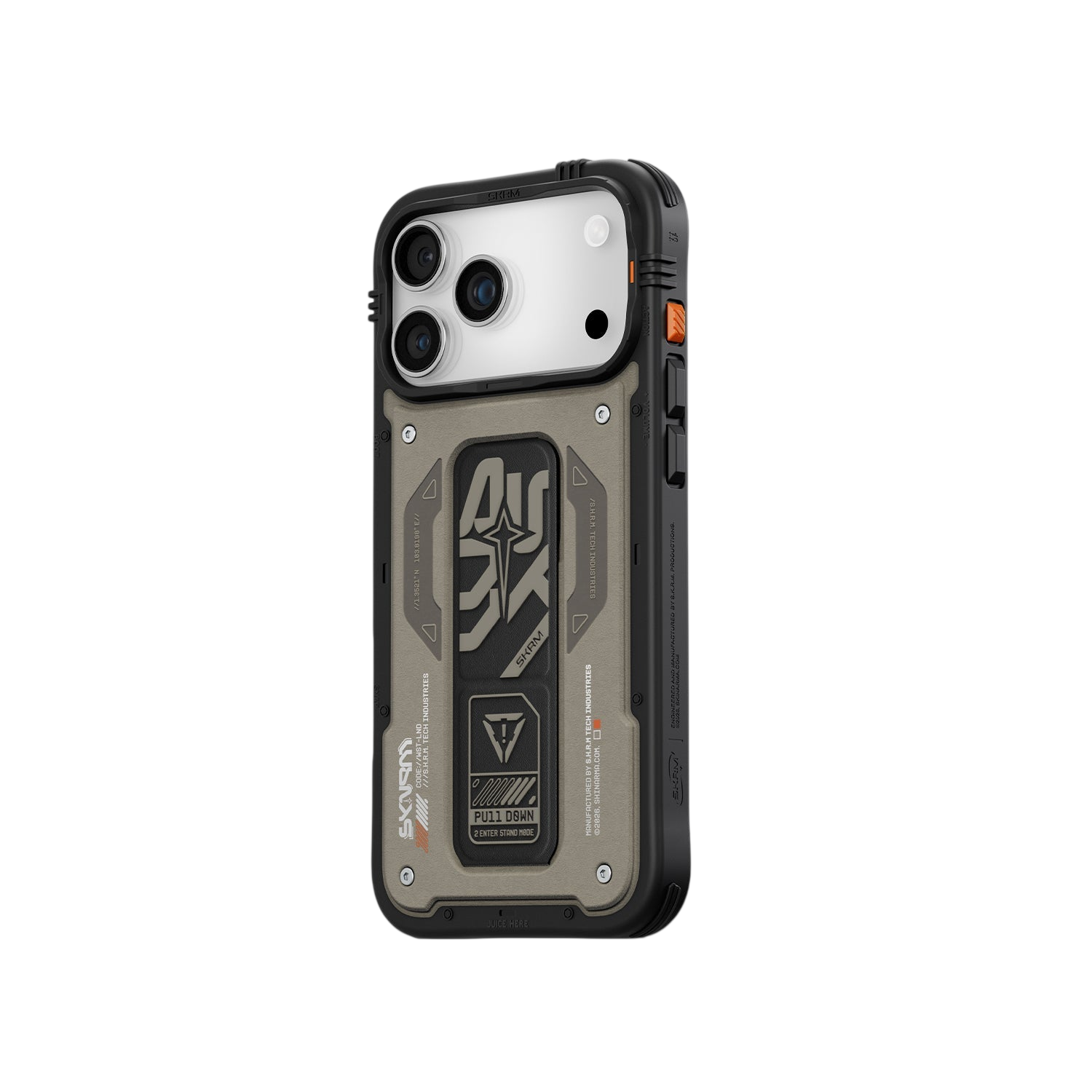 Skinarma Aegis Mag-Charge Grip-Stand Case for iPhone 17 Pro Max - Grey 
