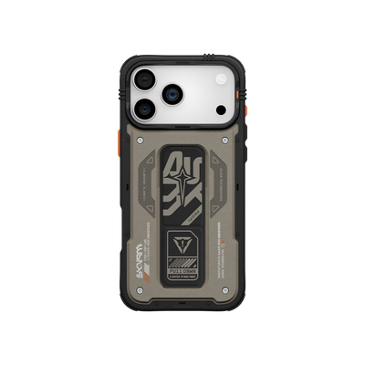 Skinarma Aegis Mag-Charge Grip-Stand Case for iPhone 17 Pro Max - Grey 
