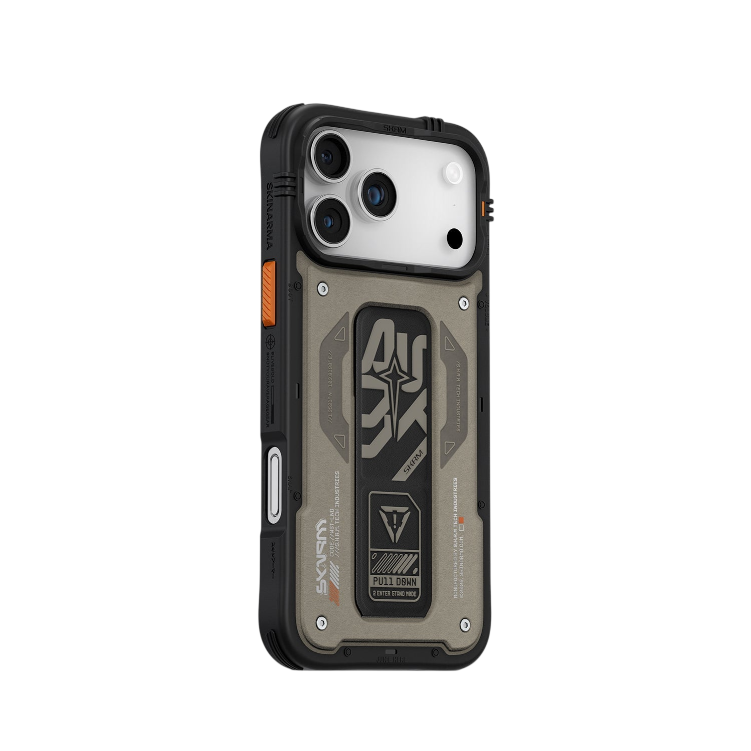 Skinarma Aegis Mag-Charge Grip-Stand Case for iPhone 17 Pro Max - Grey 