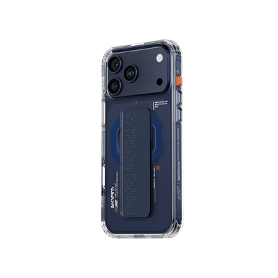 Skinarma Haxa Mag-Charge Grip-Stand Case for iPhone 17 Pro Max - Navy 