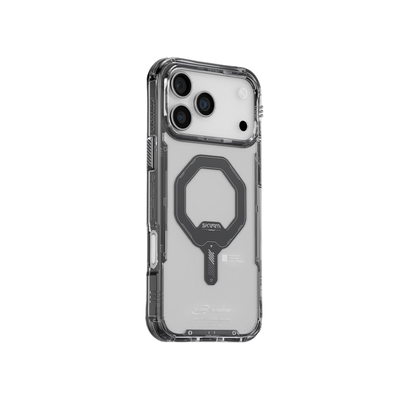 Skinarma Saido Mag-Charge Clear Case for iPhone 17 Pro Max - Black 