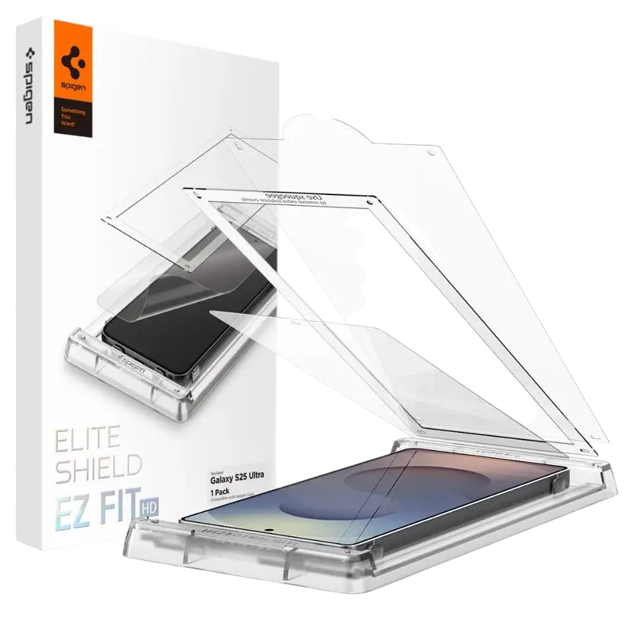 Spigen Screen Protector EliteShield EZ Fit HD [1 Pack] for Samsung S25 Ultra - Clear