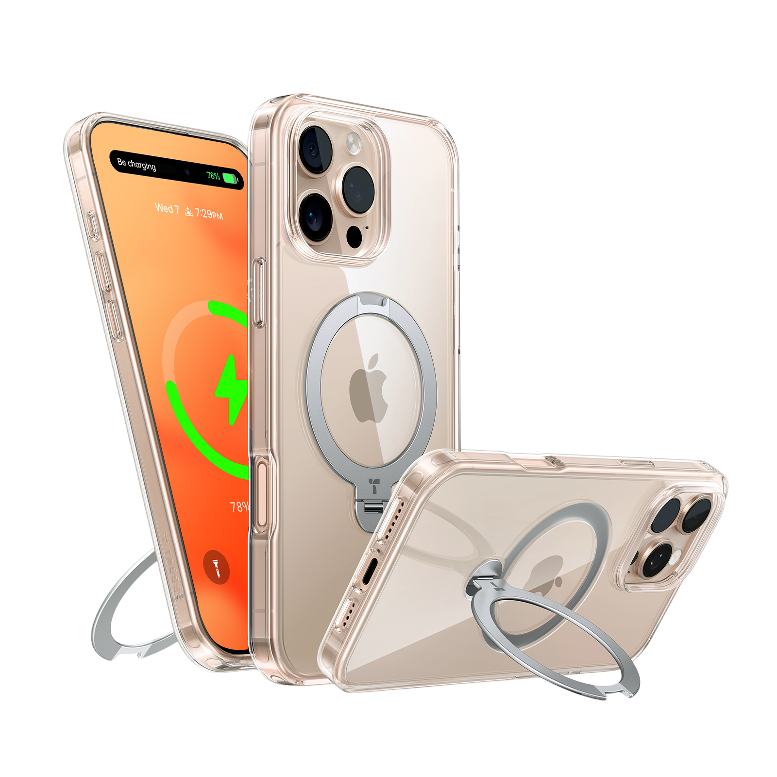 TORRAS Ostand 360° Spin Stand MagSafe Case for iPhone 16 Pro Max