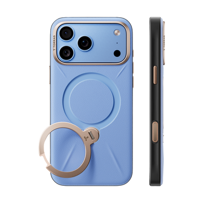 Torras Ostand Q3 VegSkin Case for iPhone 18 Pro - Blue 