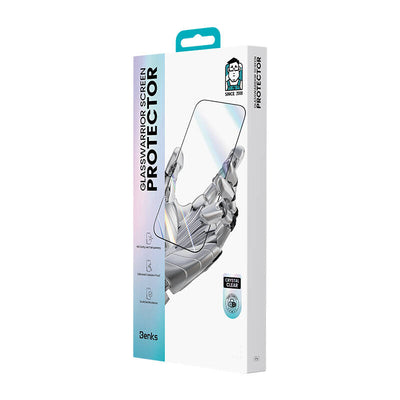 حماية شاشة Benks iPhone 16 Pro Max Glass Warrior HD (زجاج Corning 2)