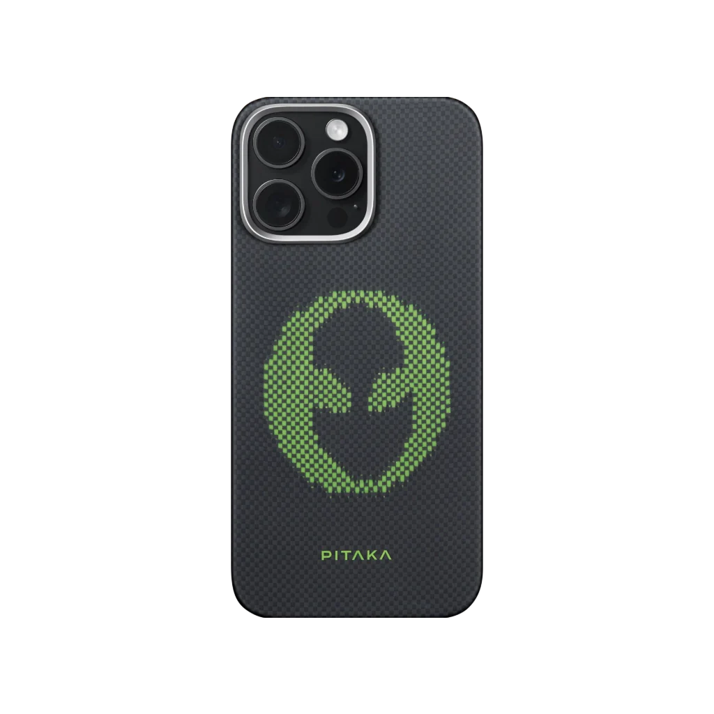 حافظة Pitaka Aries Collaborative المضيئة لهاتف iPhone 16 Pro Max