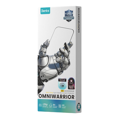 Benks OmniWarrior Screen Protector for iPhone Duo - HD Glass retail packaging