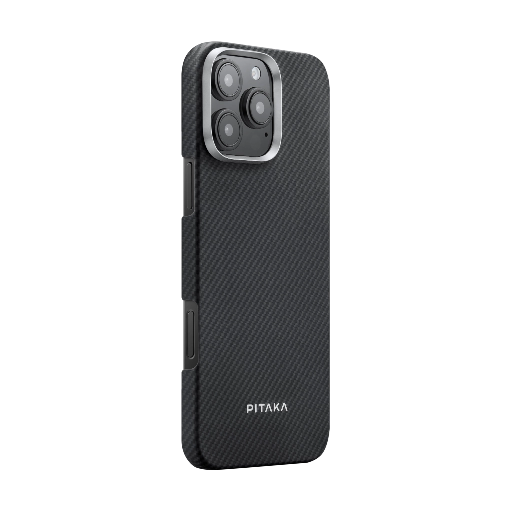 Pitaka Ultra-Slim Case for iPhone 16 Pro 600D Black/Grey (Twill)