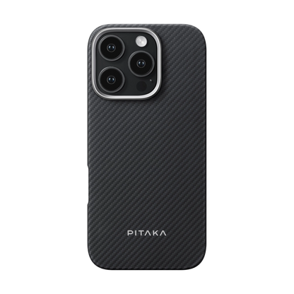 Pitaka Ultra-Slim Case for iPhone 16 Pro 600D Black/Grey (Twill)