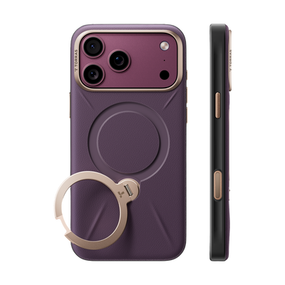 Torras Ostand Q3 VegSkin Case for iPhone 18 Pro - Purple 