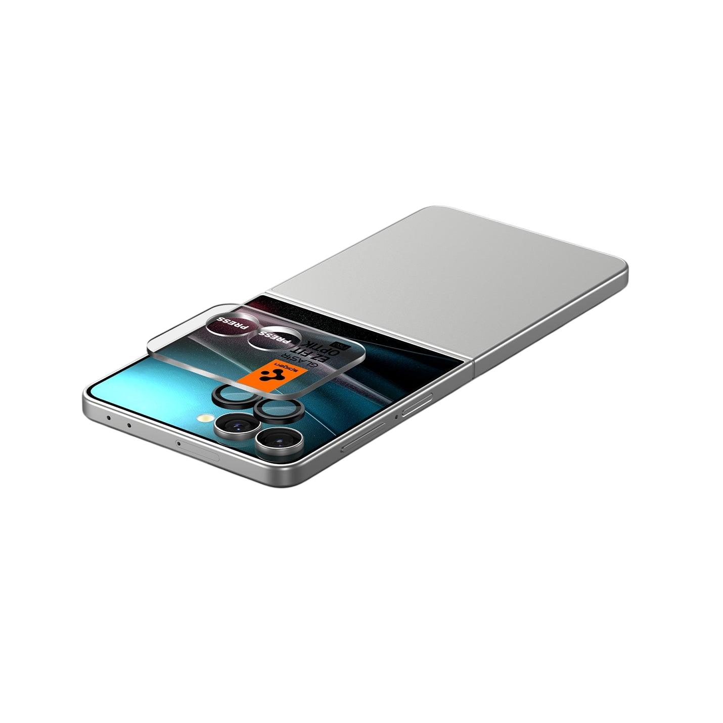 Spigen Optik Pro EZ Fit Lens Protector for Samsung Galaxy Z Flip 7 - 2 Pack