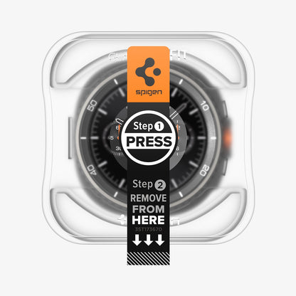 Spigen GLAS.tR EZ Fit Screen Protector for Samsung Galaxy Watch8 Classic - 2 Pack