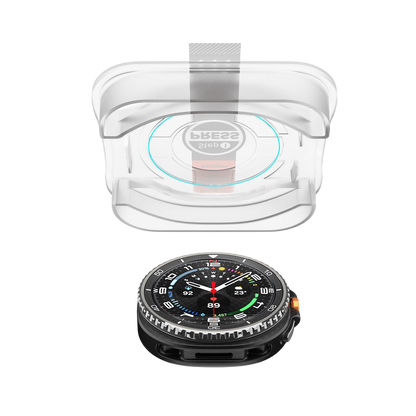 Spigen GLAS.tR EZ Fit Screen Protector for Samsung Galaxy Watch8 Classic - 2 Pack