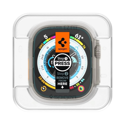 Spigen Apple Watch Ultra 3 / 2 / 1 (49mm) Screen Protector EZ FIT Glas.tR - 2 Pack