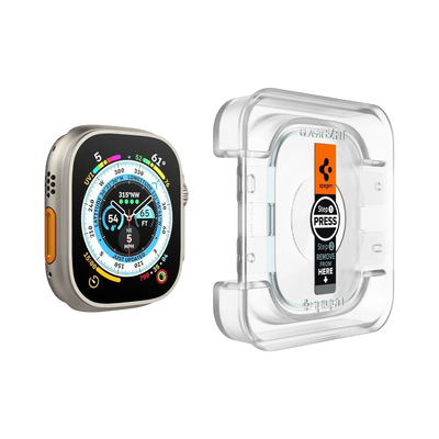 Spigen Apple Watch Ultra 3 / 2 / 1 (49mm) Screen Protector EZ FIT Glas.tR - 2 Pack