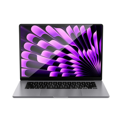 واقي شاشة Spigen GLAS.tR SLIM لجهاز MacBook Air (M4 / M3 / M2)