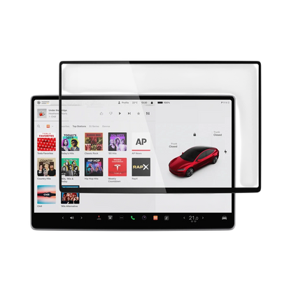 واقي شاشة مضاد للتوهج من زجاج مقسى سبجن تسلا tR رقيق (للشاشة الخلفية) عبوة واحدة - تسلا موديل 3 (2025/2024) - Y (2025)