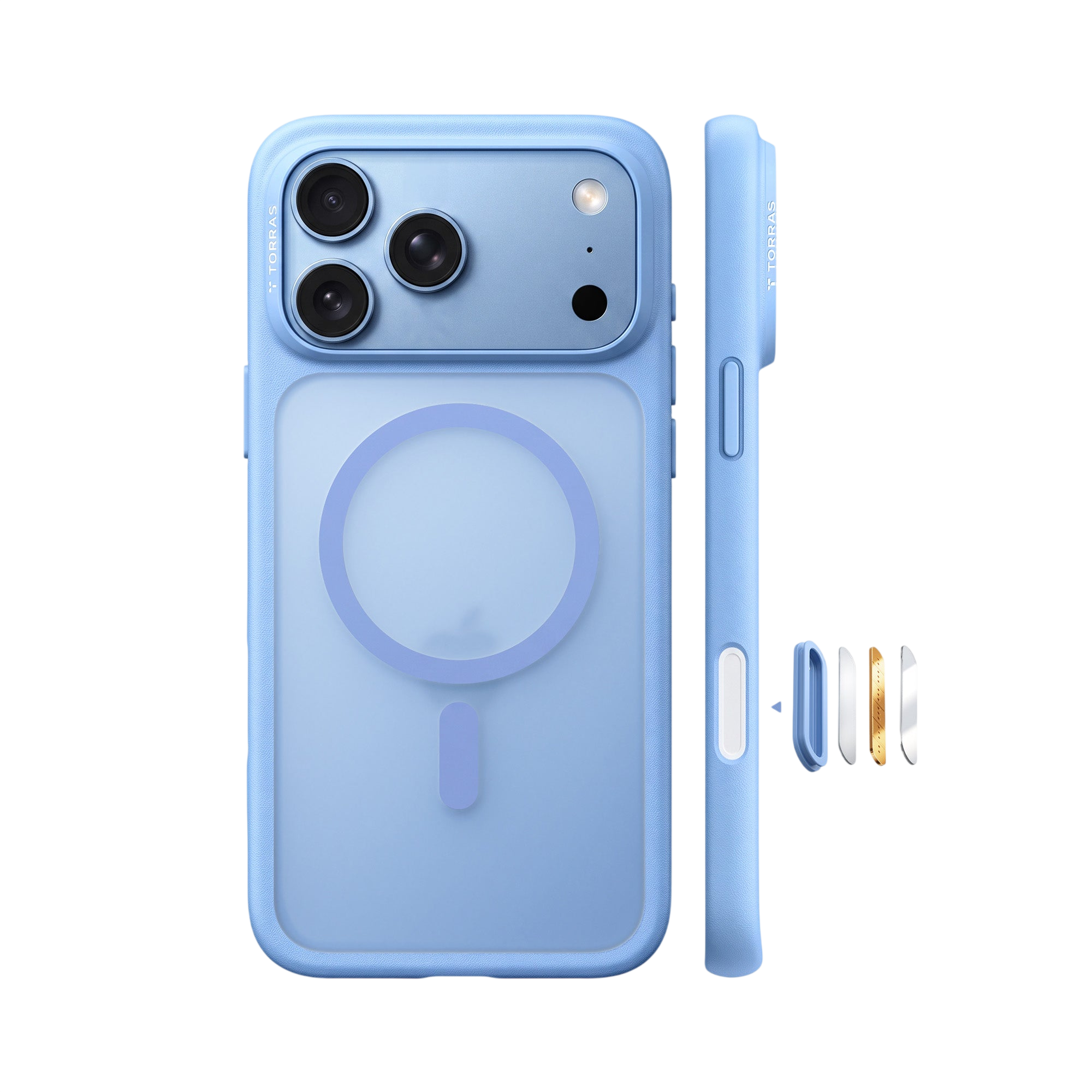 Torras Guardian-Mag Case for iPhone 17 Pro / iPhone 18 Pro - Blue 