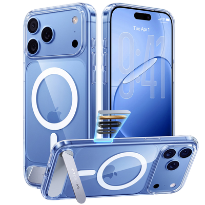 Torras Ostand L1 Case for iPhone 17 Pro Max / iPhone 18 Pro Max - Clear 