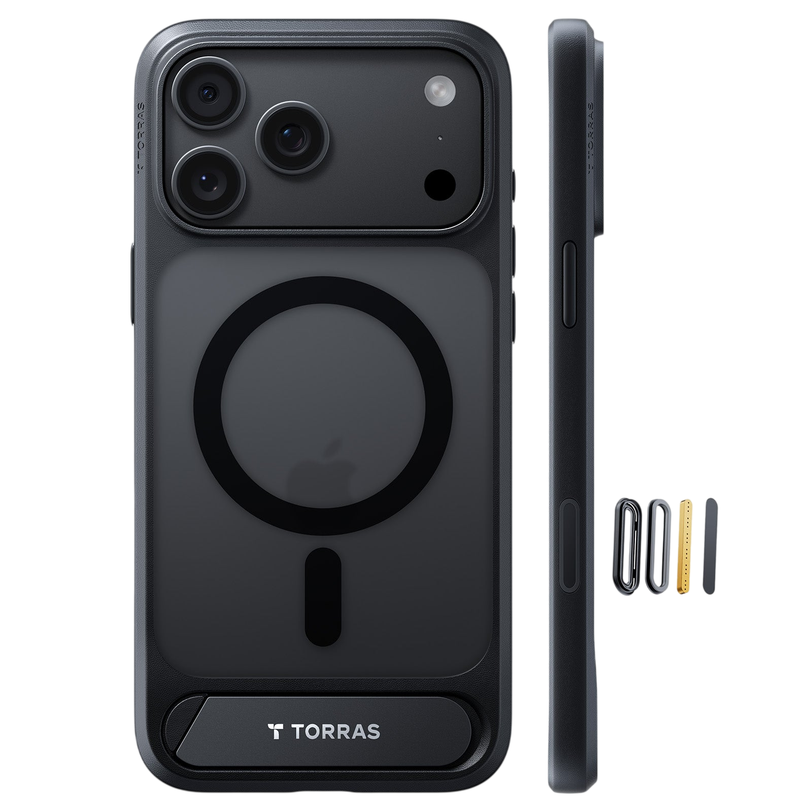 Torras Ostand L1 Case for iPhone 17 Pro / iPhone 18 Pro - Black 