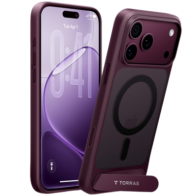 Torras Ostand L1 Case for iPhone 17 Pro Max / iPhone 18 Pro Max - Purple 