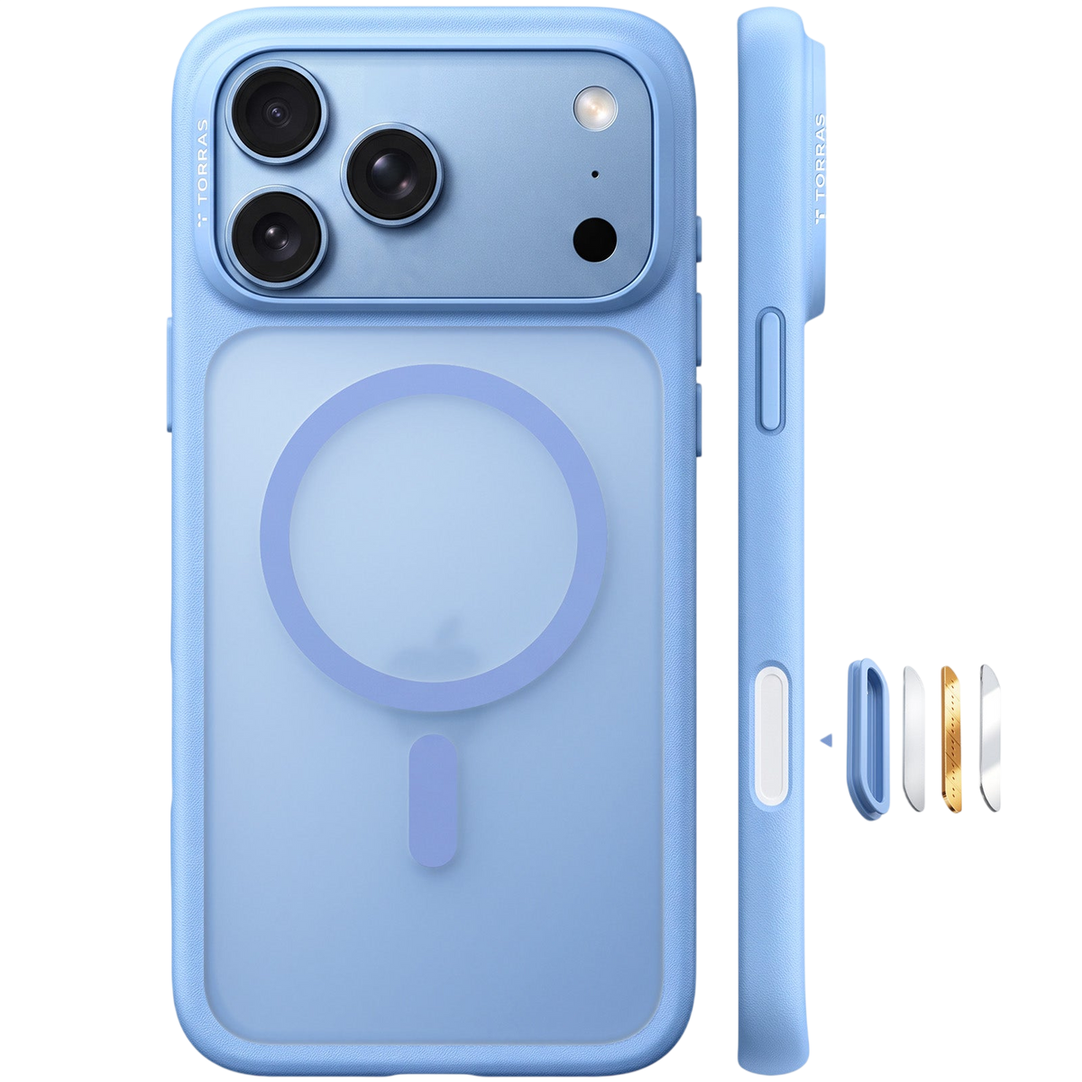 Torras Guardian-Mag Case for iPhone 17 Pro / iPhone 18 Pro - Blue 