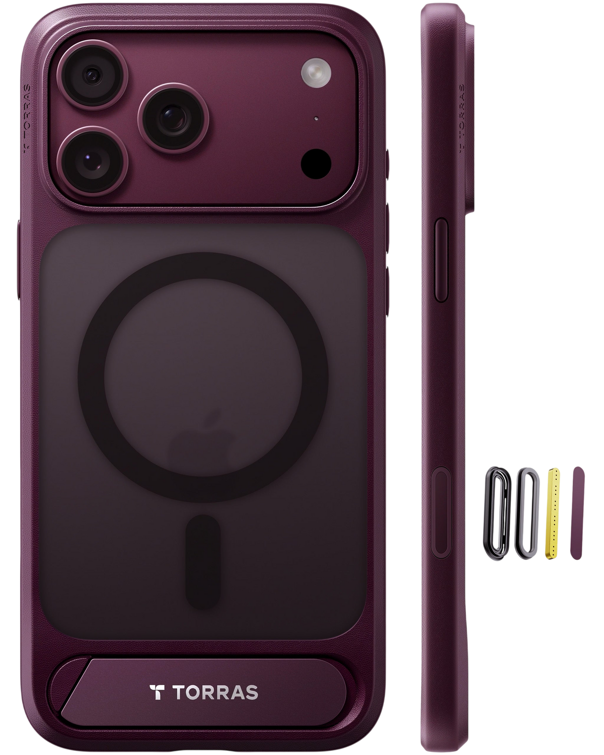 Torras Ostand L1 Case for iPhone 17 Pro / iPhone 18 Pro - Purple 