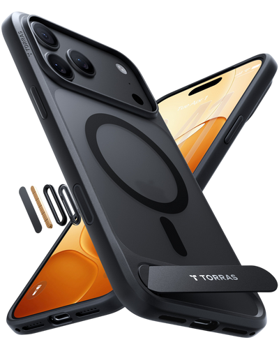 Torras Ostand L1 Case for iPhone 17 Pro / iPhone 18 Pro - Black 