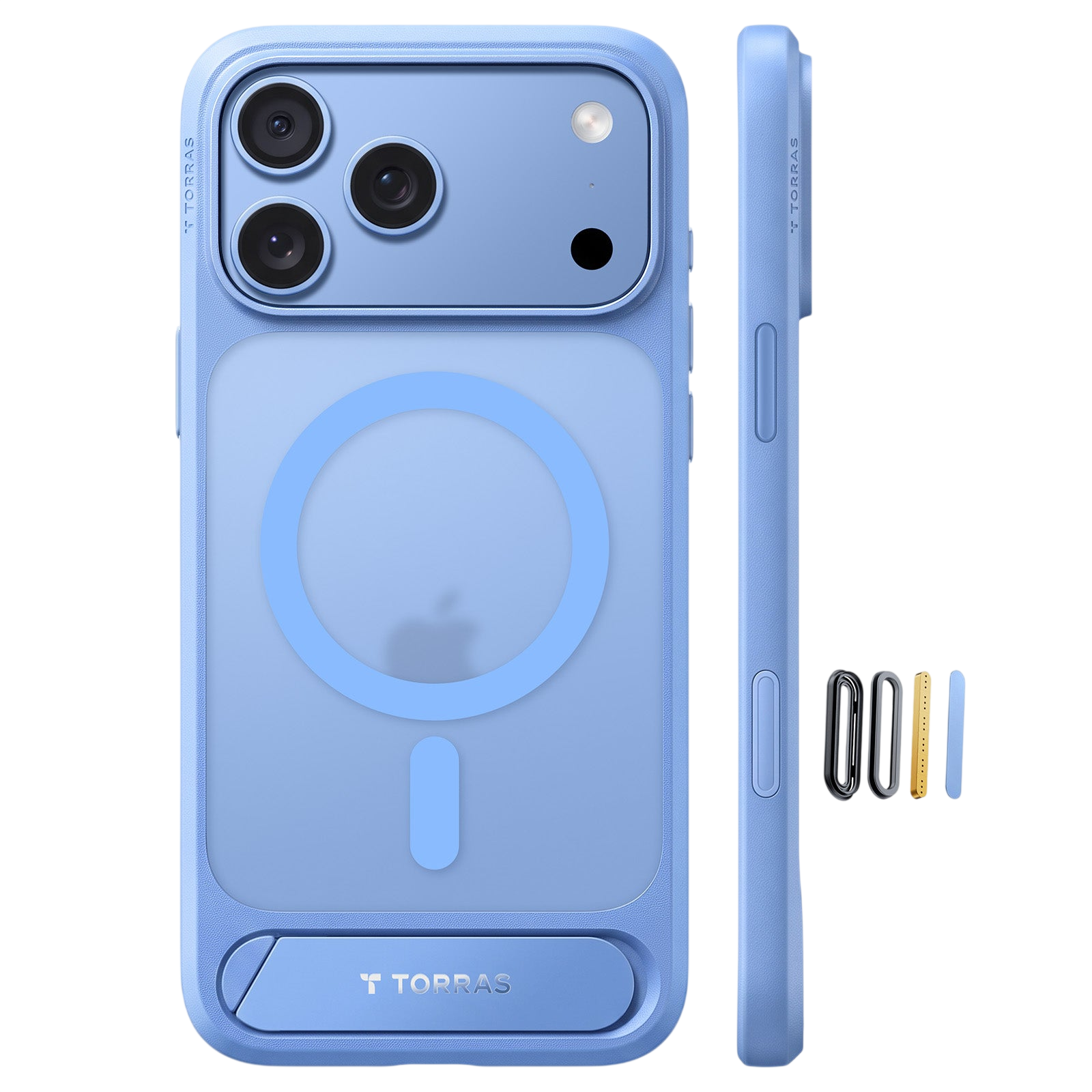 Torras Ostand L1 Case for iPhone 17 Pro / iPhone 18 Pro - Blue 