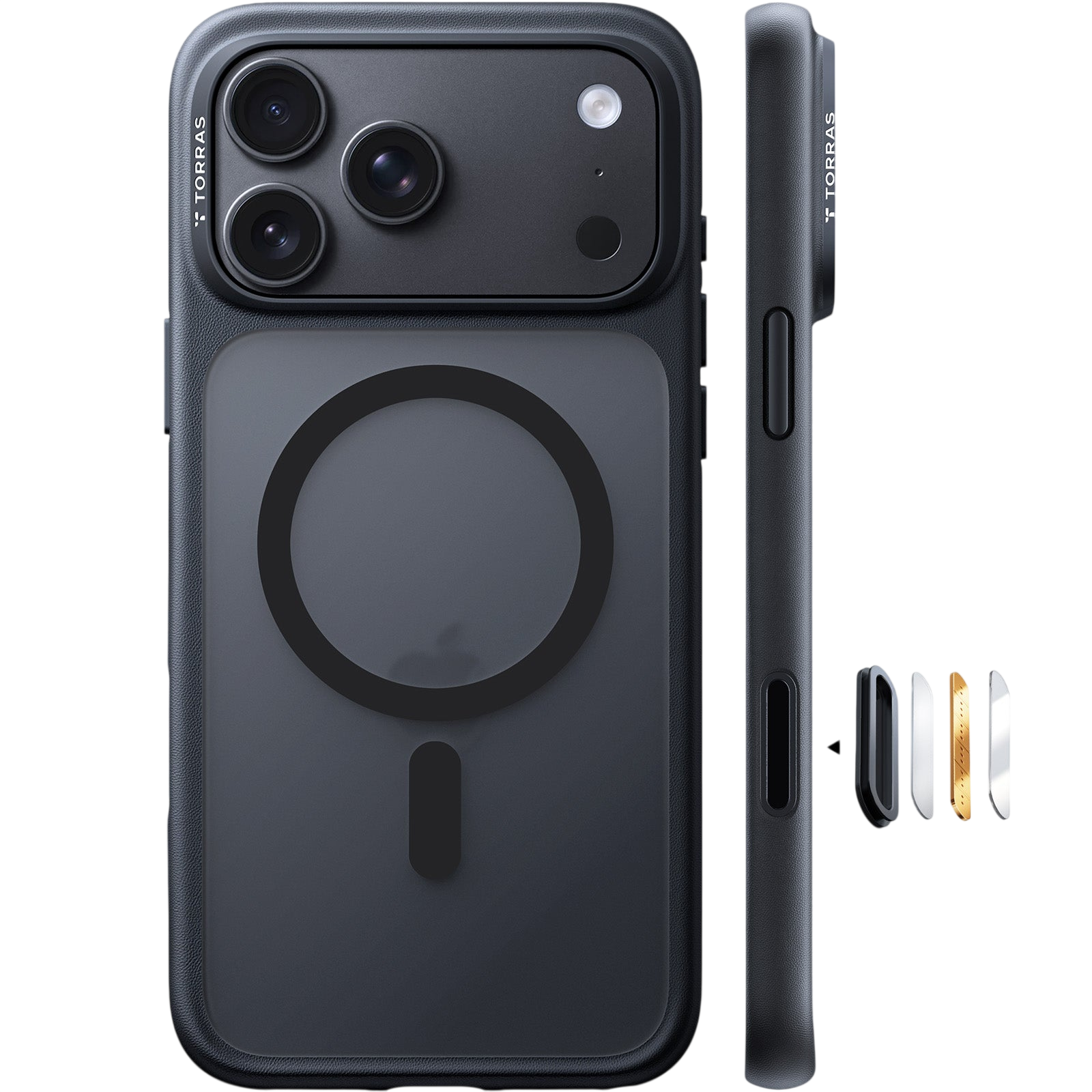 Torras Guardian-Mag Case for iPhone 17 Pro Max / iPhone 18 Pro Max - Black 