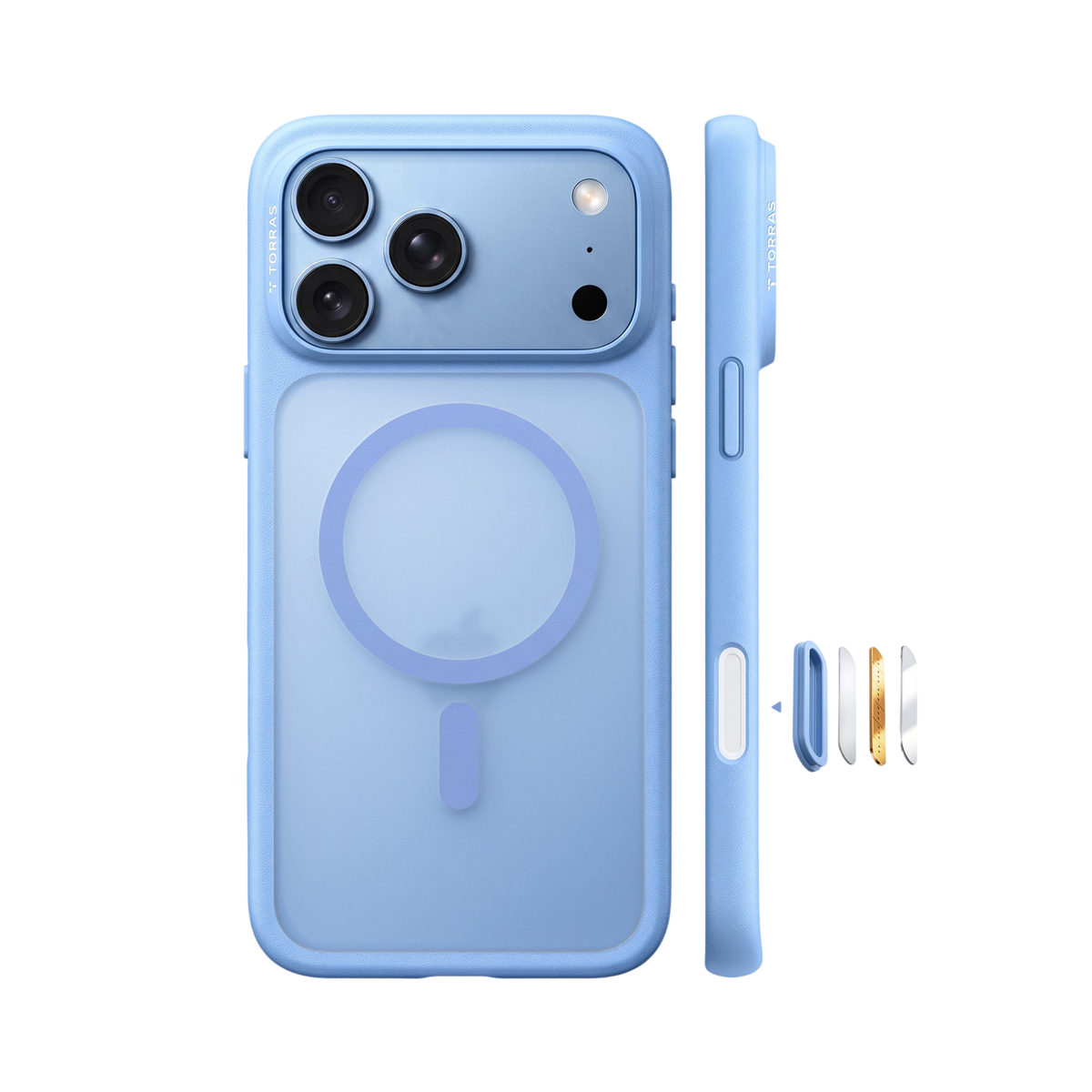 Torras Guardian-Mag Case for iPhone 17 Pro Max / iPhone 18 Pro Max - Blue 