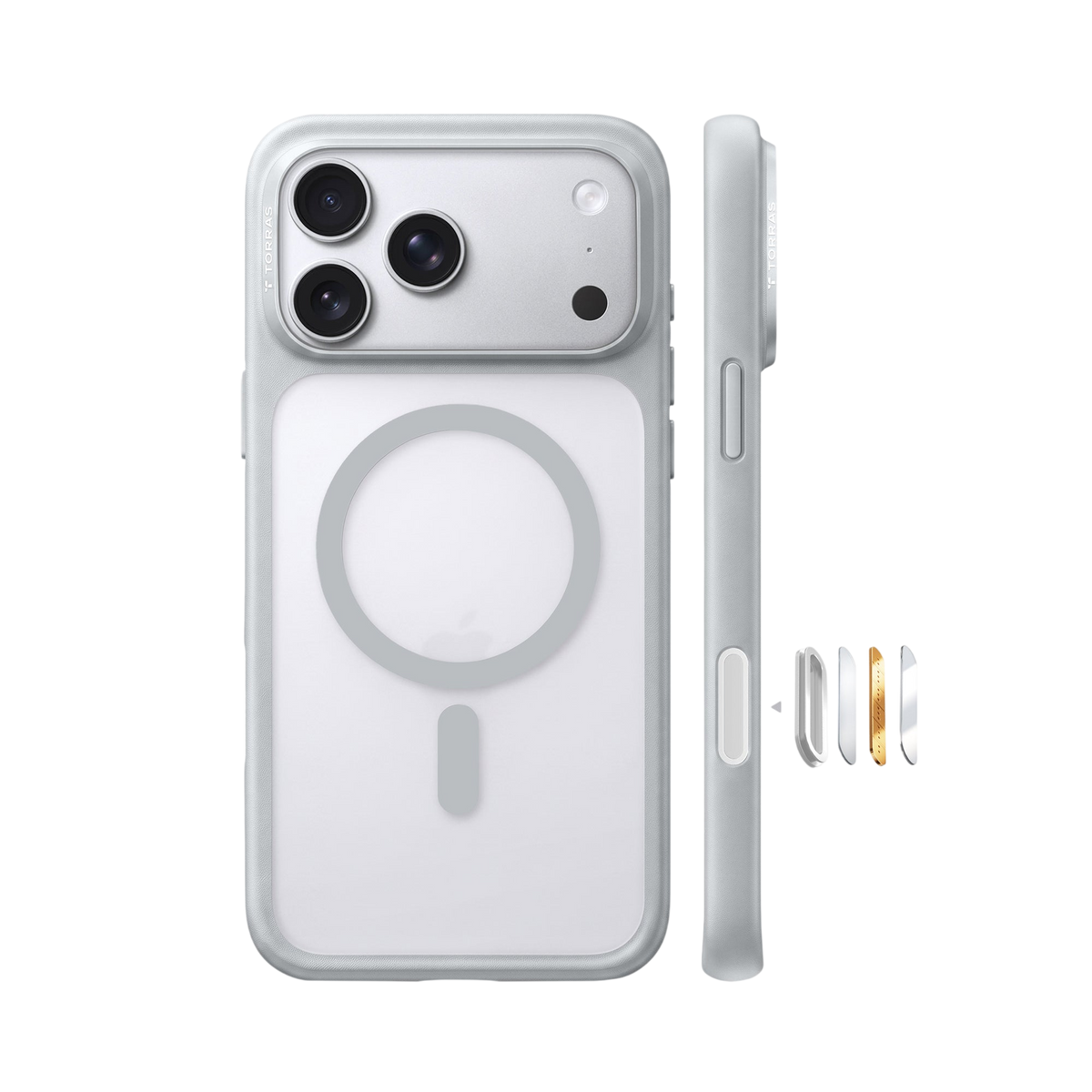 Torras OriginFit-Mag Case for iPhone 17 Pro / iPhone 18 Pro - Grey 