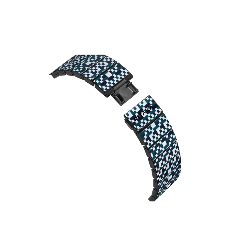 Pitaka Dreamland Chroma Carbon Watch Band for Apple Watch Ultra 2 / Ultra 1 & Series 9 / 8 / 7 45mm - Mosaic