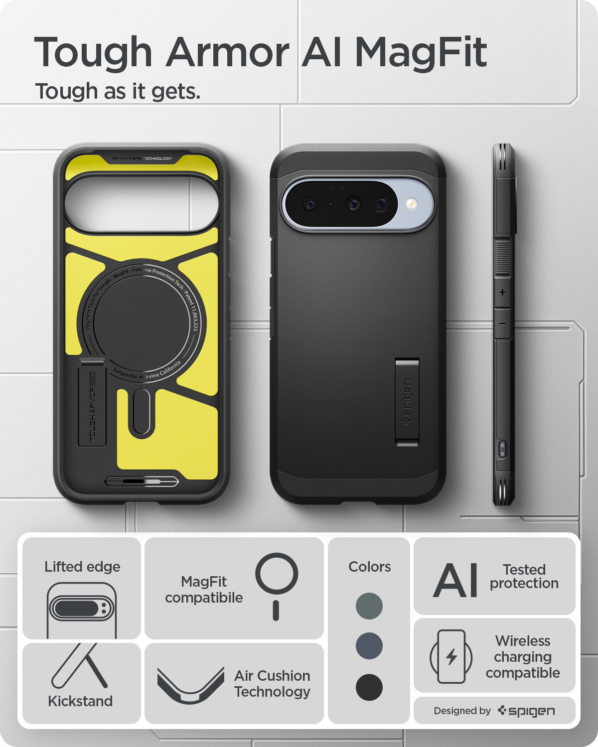 Spigen Tough Armor AI (MagFit) Case for Google Pixel 10 Pro XL / 10 Pro / 10 with PixelSnap