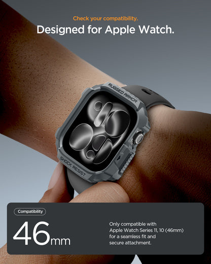 Spigen Rugged Armor 2 Case for Apple Watch Series 11 / Series 10 46mm