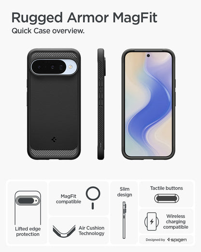 Spigen Rugged Armor (MagFit) for Google Pixel 10 Pro XL / 10 Pro / 10 with PixelSnap