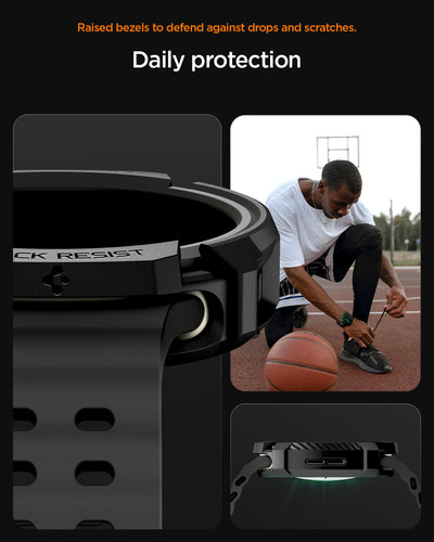 Spigen Rugged Armor Case for Samsung Galaxy Watch 8 44mm