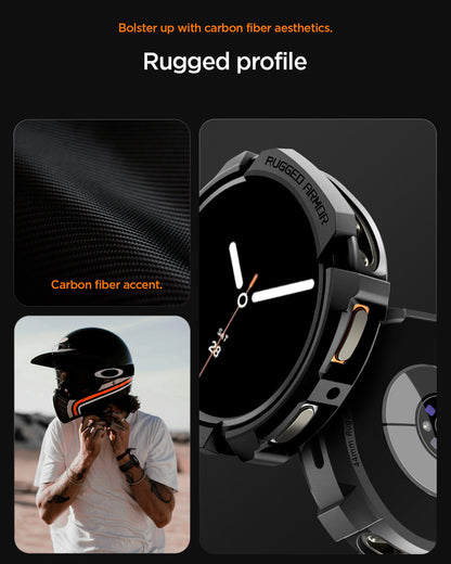 Spigen Rugged Armor Case for Samsung Galaxy Watch 8 44mm