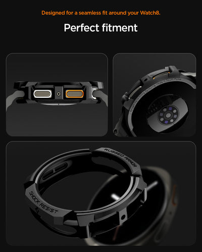 Spigen Rugged Armor Case for Samsung Galaxy Watch 8 44mm