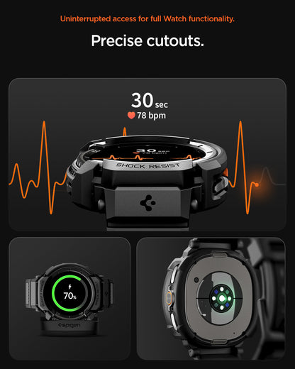 حزام + غلاف Spigen Rugged Armor Pro لسامسونج جالاكسي ووتش 8 كلاسيك