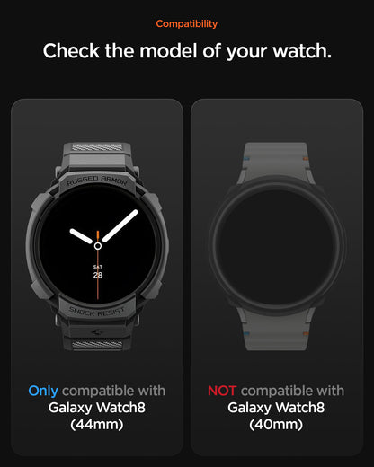 سبجن روجيد أرمور برو (حافظة + حزام) لسامسونج جالاكسي ووتش 8 سلسلة 44 مم