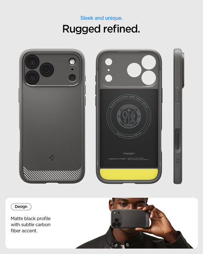 Spigen Rugged Armor (MagFit) Case for iPhone 17 Pro Max