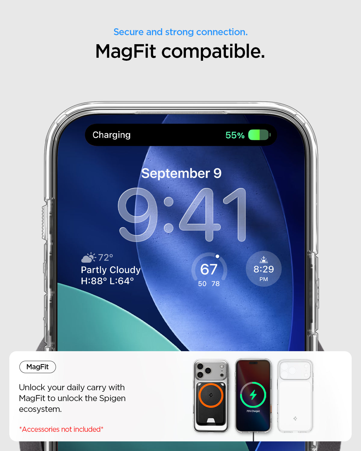 غلاف سبجن الترا هايبرد تي ماغ فيت لجهاز آيفون 17 برو ماكس / آيفون 17 برو