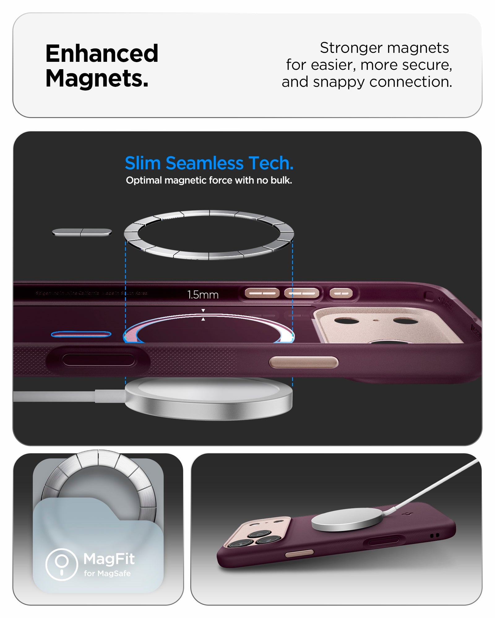 غلاف سبجن نانو بوب (ماج فيت) لهاتف آيفون 17 برو ماكس