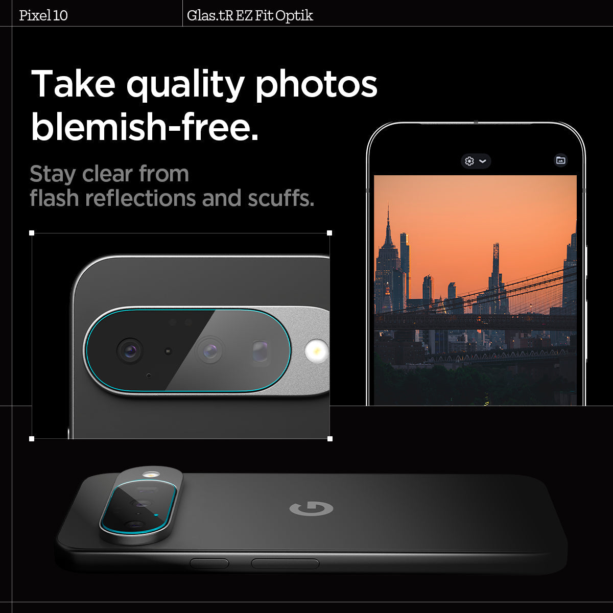Spigen Optik EZ Fit Lens Protector for Google Pixel 10 Series