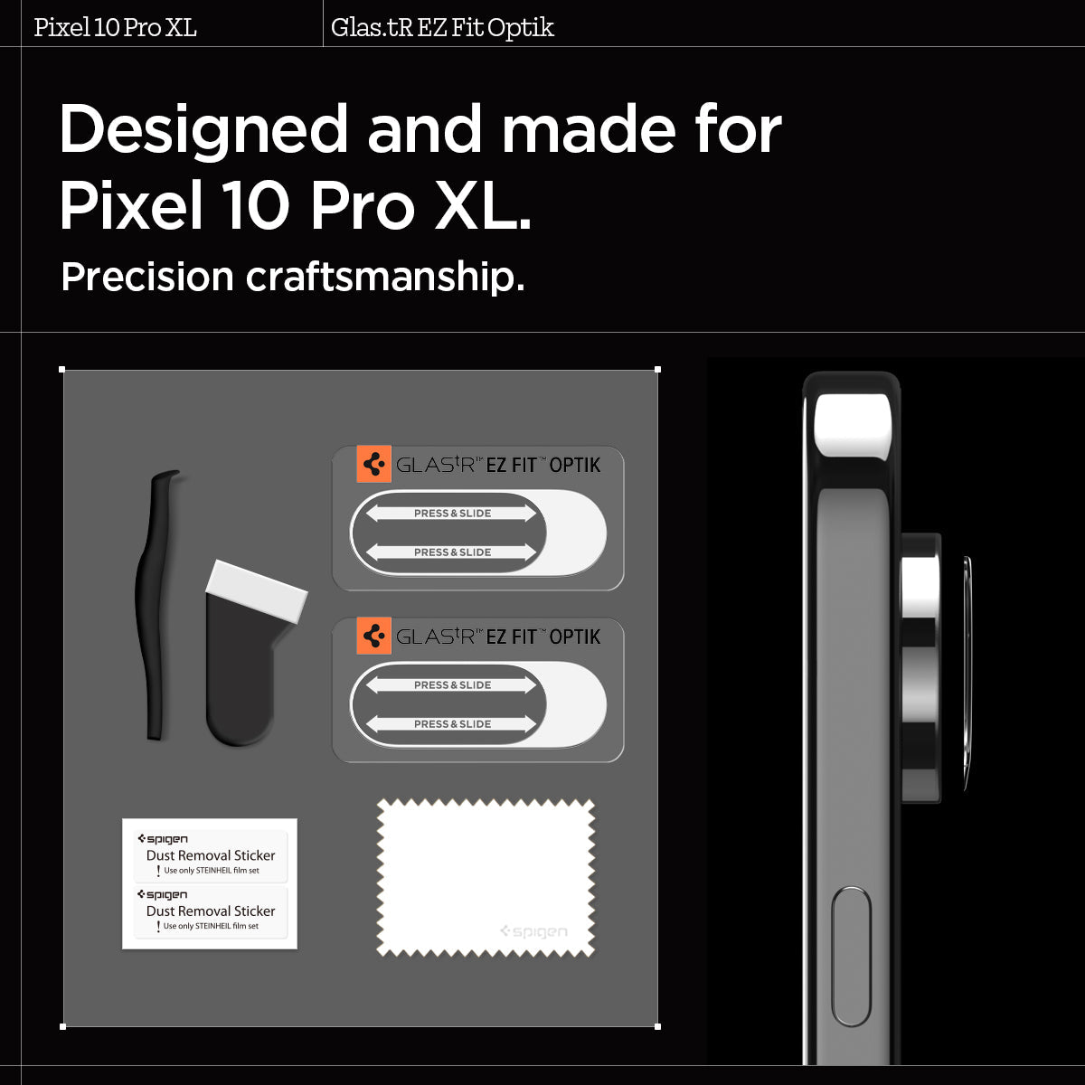 Spigen Optik EZ Fit Lens Protector for Google Pixel 10 Series