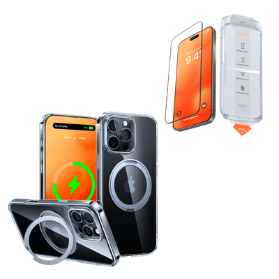 TOORAS Ostand Pro حافظة MagSafe قابلة للدوران 360 درجة لهاتف iPhone 16 Pro Max