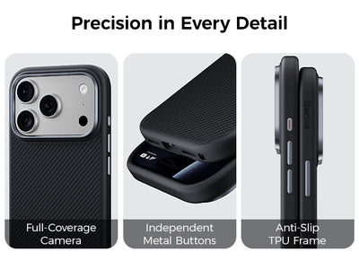 Benks ArmorPro 600D Case built with Kevlar® for iPhone 17 Pro / Pro Max / Air - features
